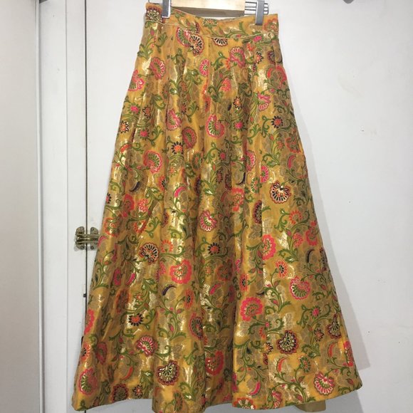 Vintage Skirt Dresses & Skirts - VINTAGE MULTICOLOR MAXI SKIRTS SIZE 28